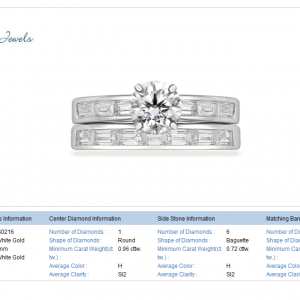 18K White Gold Matching Bridal Set (2 1/2 cttw.)