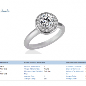 Media 'Cirque Diamond Ring in 18K White Gold (3/4 cttw)' in category 'B2C Jewels'