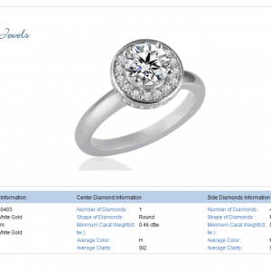 Cirque Diamond Ring in 18K White Gold (3/4 cttw)