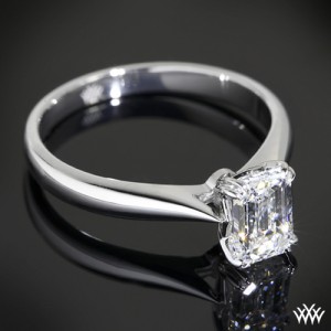 Customized Legato Sleek Line Solitaire Engagement Ring