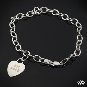Custom Heart Charm Bracelet