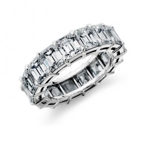 Emerald-Cut Diamond Eternity Ring 9ctw