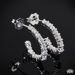 Custom Diamond Hoop Earrings