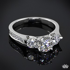 Custom 3 Stone Engagement Ring