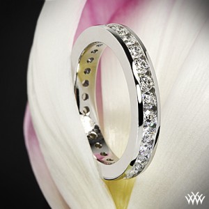 Customized Full Eternity Channel-Set Diamond Wedding Ring