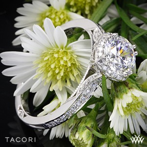 Tacori Dantela Crown Diamond Engagement Ring for Whiteflash