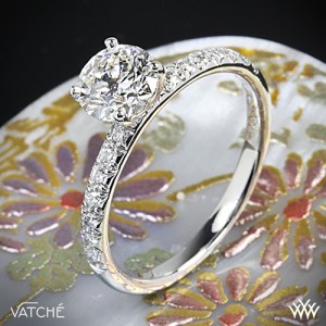 Vatche Charis Pave Diamond Engagement Ring for Whiteflash
