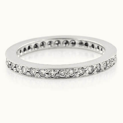 18kt White Gold "Pave" Band by Amy Levine