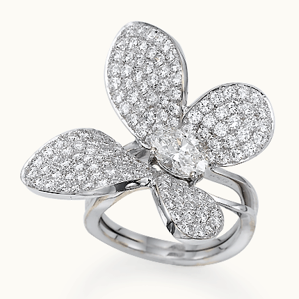 2.34ct Pave' White Diamond Butterfly