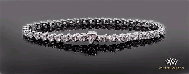 3 Prong Diamond Tennis Bracelet