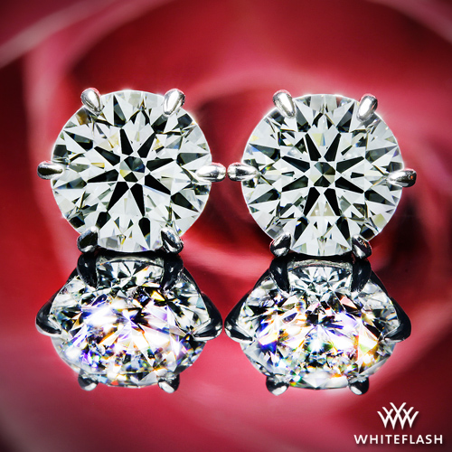 6-Prong Martini Diamond Earrings