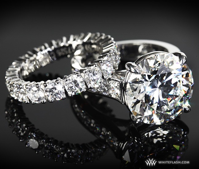 7.5ct G VVS1 Custom Wedding Ring Set