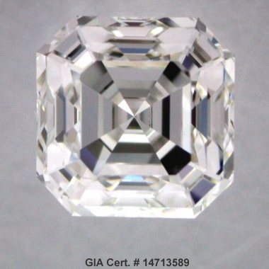 Asscher cut- GIA Cert. # 14713589