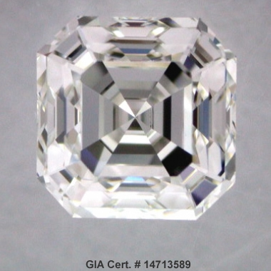 Asscher cut- GIA Cert. # 14713589