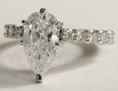 Bella Diamond Engagement Ring in Platinum (over 1/2 ct. tw.)