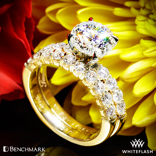 Benchmark Crescent Diamond Wedding Set