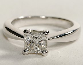 Classic Tapered Four Prong Engagement Ring