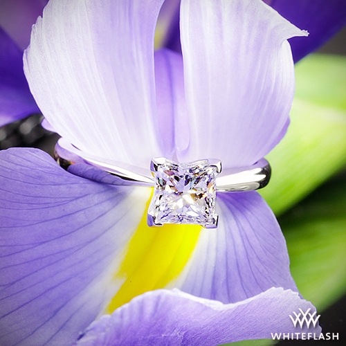 Contemporary Solitaire Engagement Ring
