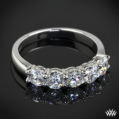 Custom 5 Stone Diamond Wedding Ring