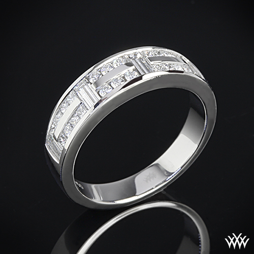 Custom Channel Set Diamond Wedding Ring