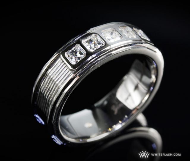 Custom Palladium Men's Wedding Band