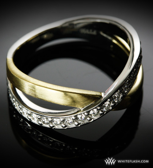 Custom Platinum and Gold Wedding Band