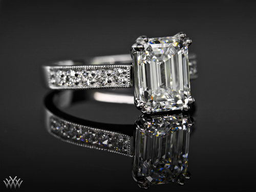 Custom Platinum Emerald Ring
