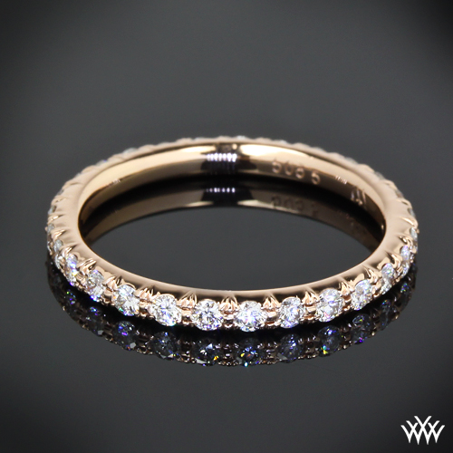 Customized Lotus Diamond Wedding Band