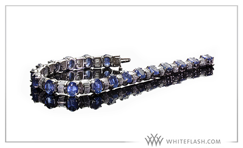 Diamond and Sapphire Bracelet by Whiteflash.com