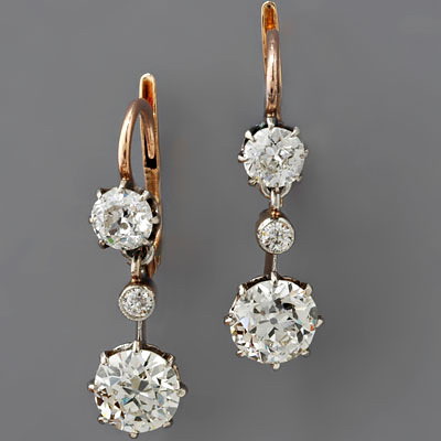 Diamond Drop Earrings