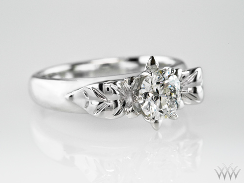 Diamond in Bloom Custom Engagement Ring