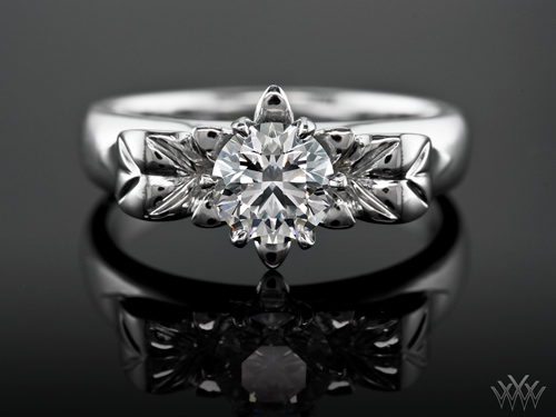Diamond in Bloom Engagement Ring (Front)