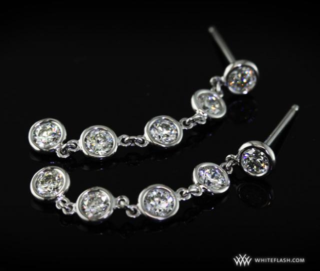 'Diamond Petals' diamond earrings