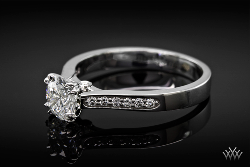 Double Claw Diamond Engagement Ring