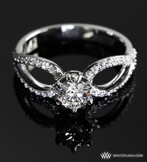 Infinity Diamond Engagement Ring