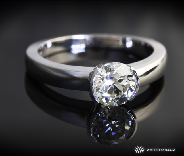 Keystone Solitaire Engagement Ring