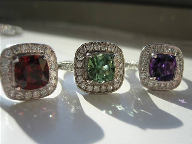 LaurenThePartier's 1.68 ct. Barry Bridgestock Amethyst in LOGR setting.