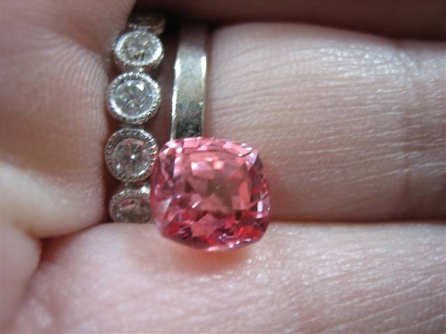 LaurenThePartier's 2.03 ct. Cushion Padparadscha