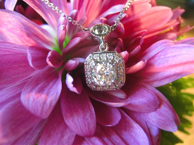 LaurenThePartier's .46 ct. OEC pendant in JB Jewelers setting