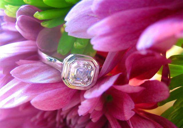 LaurenThePartier's ,71 ct. Asscher and WF setting