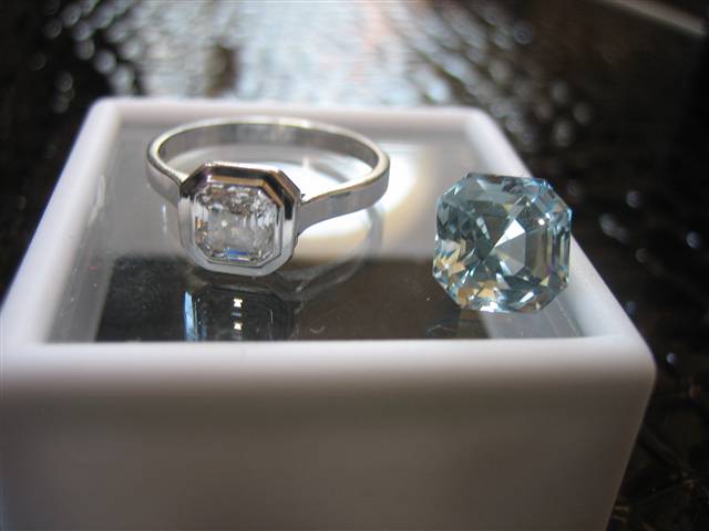 LaurenThePartier's Gary Braun cut 2.90 ct. Asscher Aqua