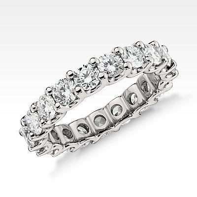 Luna Diamond Eternity Ring in Platinum