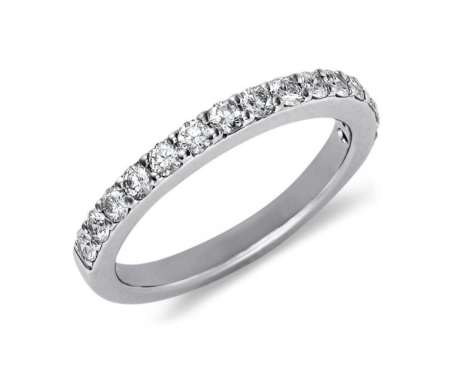 Pavé Diamond Ring in Platinum 0.50ctw