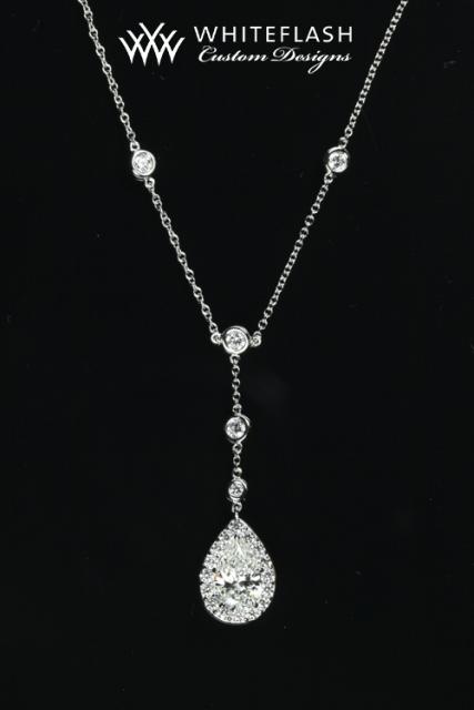 Pear Diamonds by the Yard Style Pendant