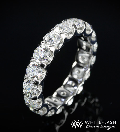 Platinum Full Eternity Diamond Band