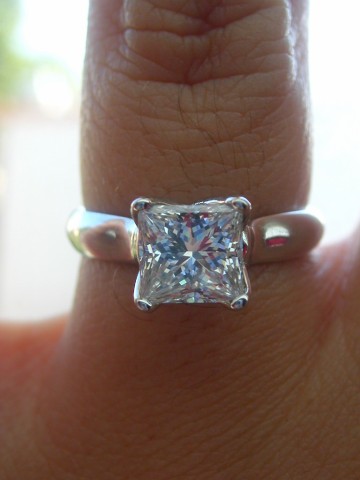 Princess Solitaire Ring