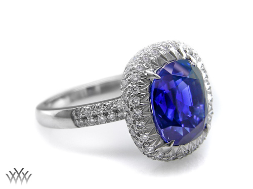 Sapphire Diamond Right Hand Ring