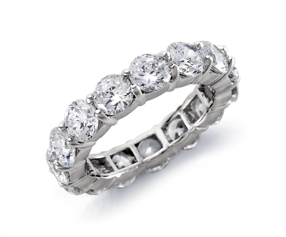 Signature Diamond Eternity Ring in Platinum 5 ctw
