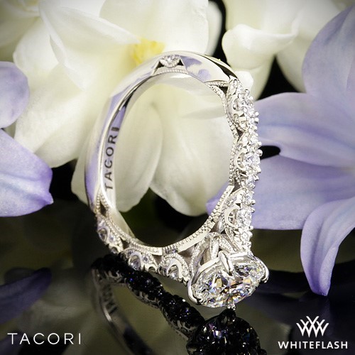 Tacori Petite Crescent Diamond Engagement Ring