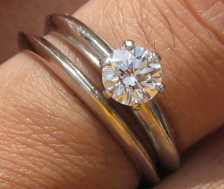 Tiffany & Co. Solitaire with matching wedding band